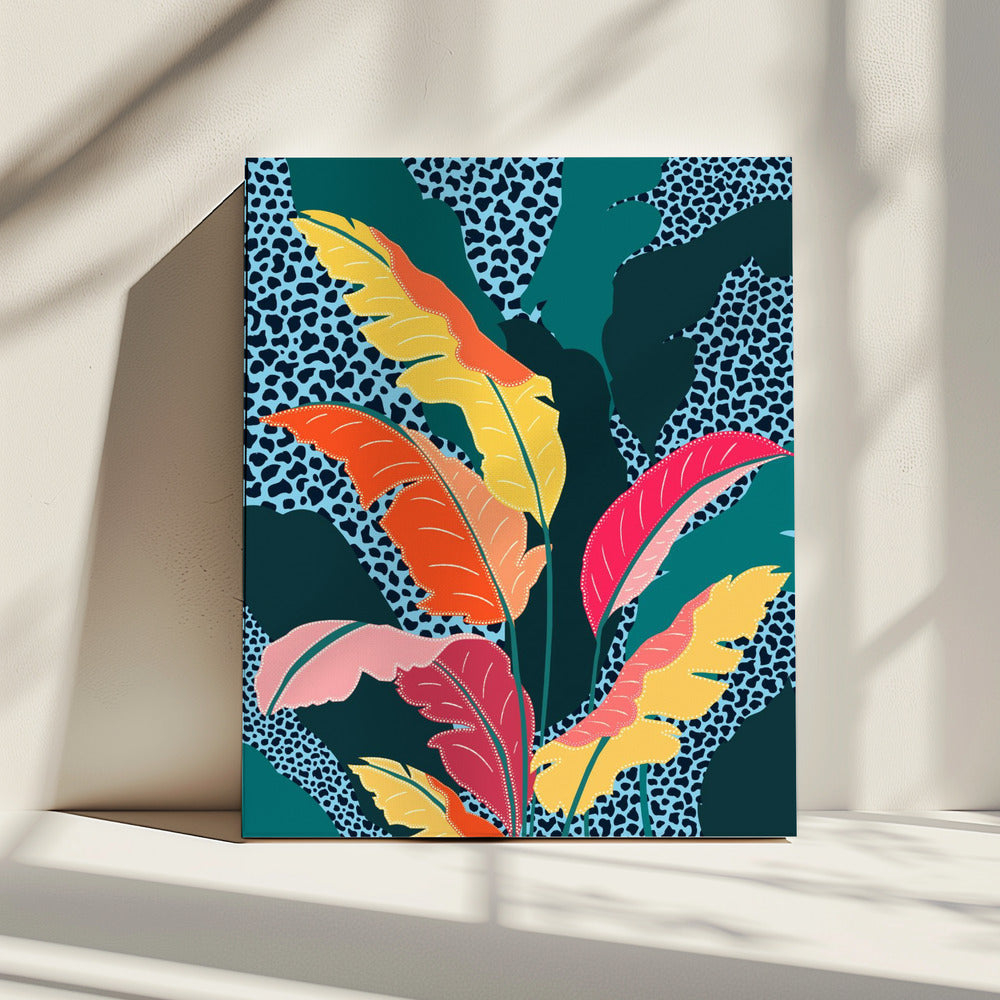 Teal & Tangerine | Canvas