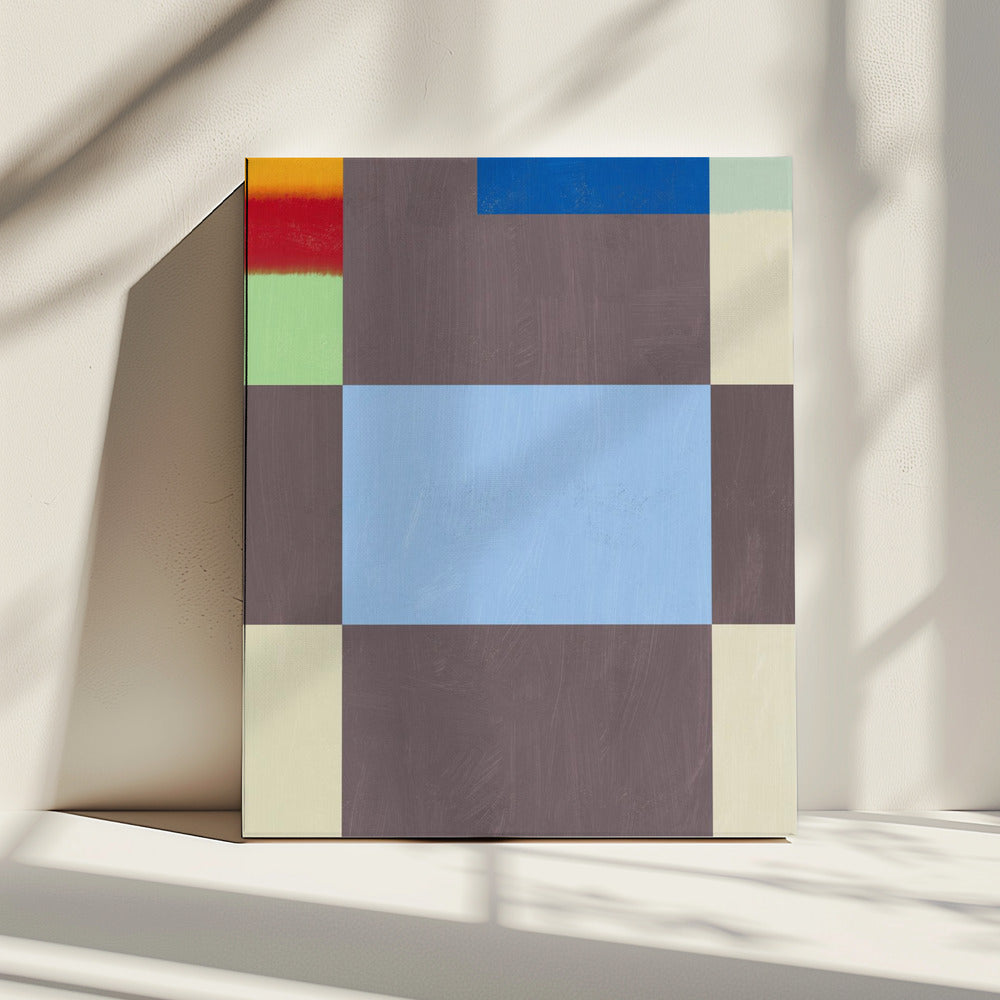 Geometric Shapes With A Muted Color Palette Of Grey | Canvas