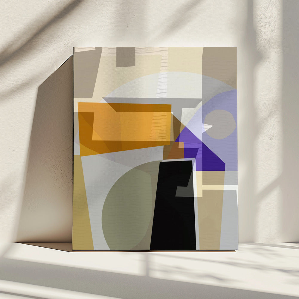 Yellow Purple Woven 3 | Canvas