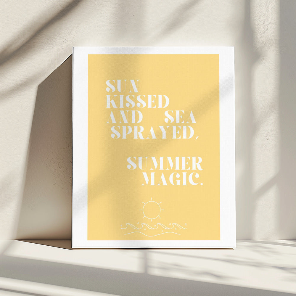 Summer magic, Quote + Illustration | Canvas