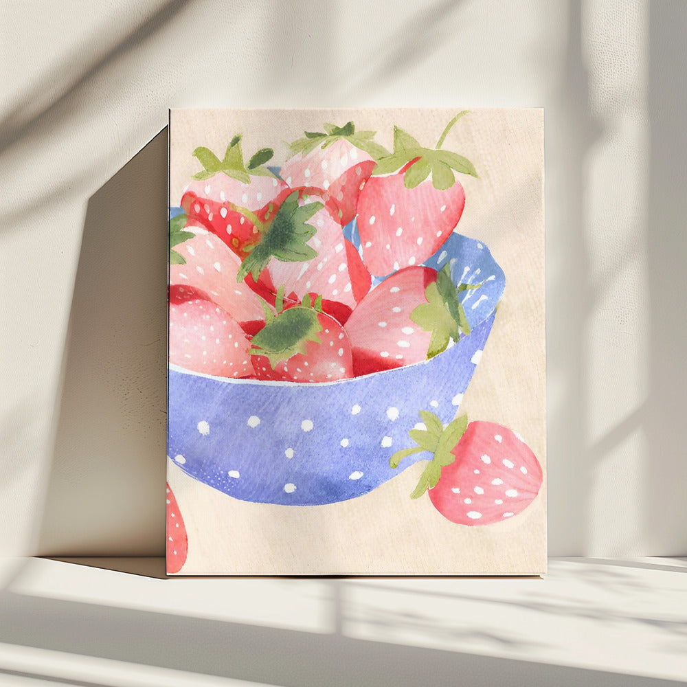 Erdbeeren in Schale | Canvas