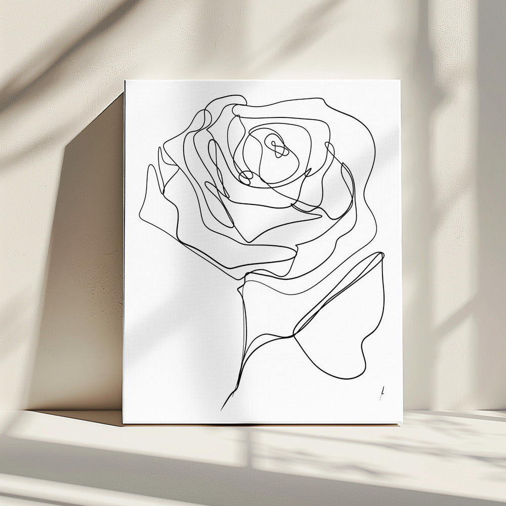 ROSE ONE-LINE DRAWING | Canvas