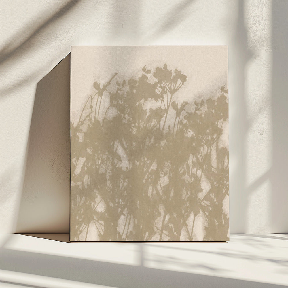 Wild Meadow in Ochre and White | Canvas