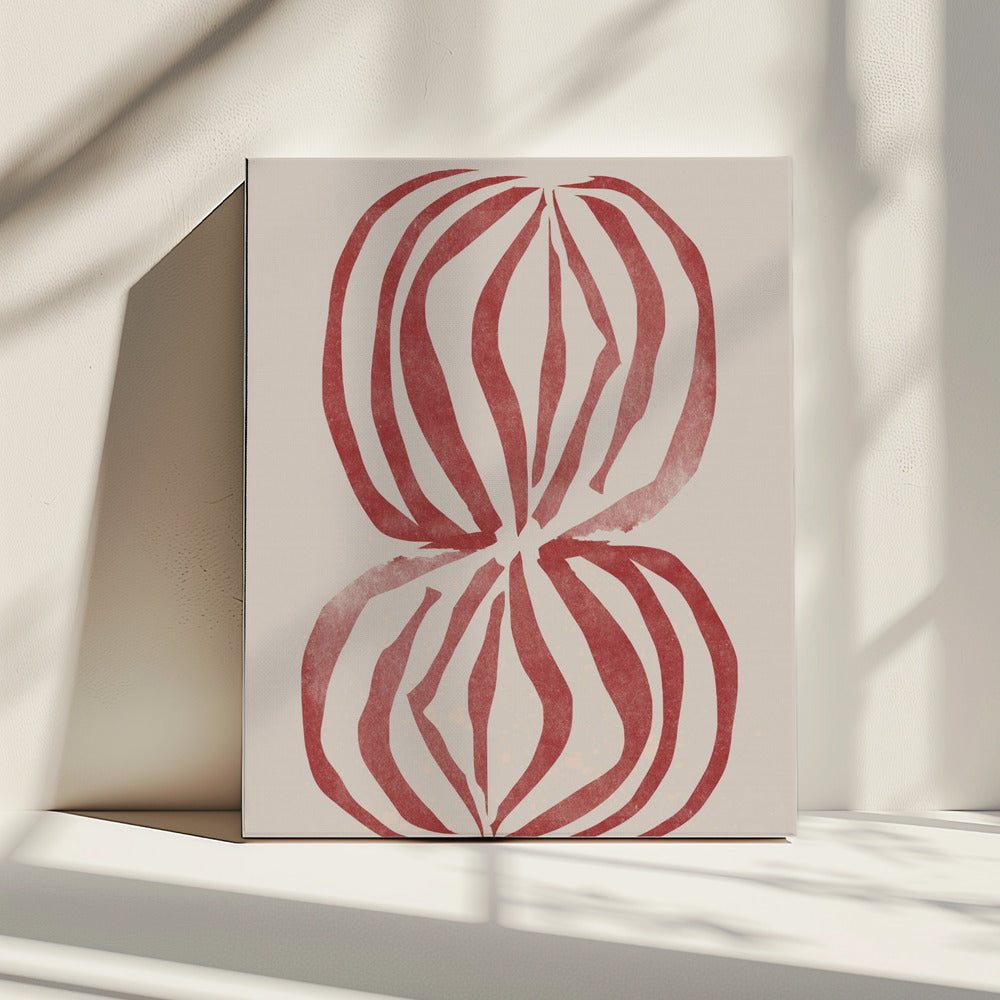 Crimson Echoforms | Canvas