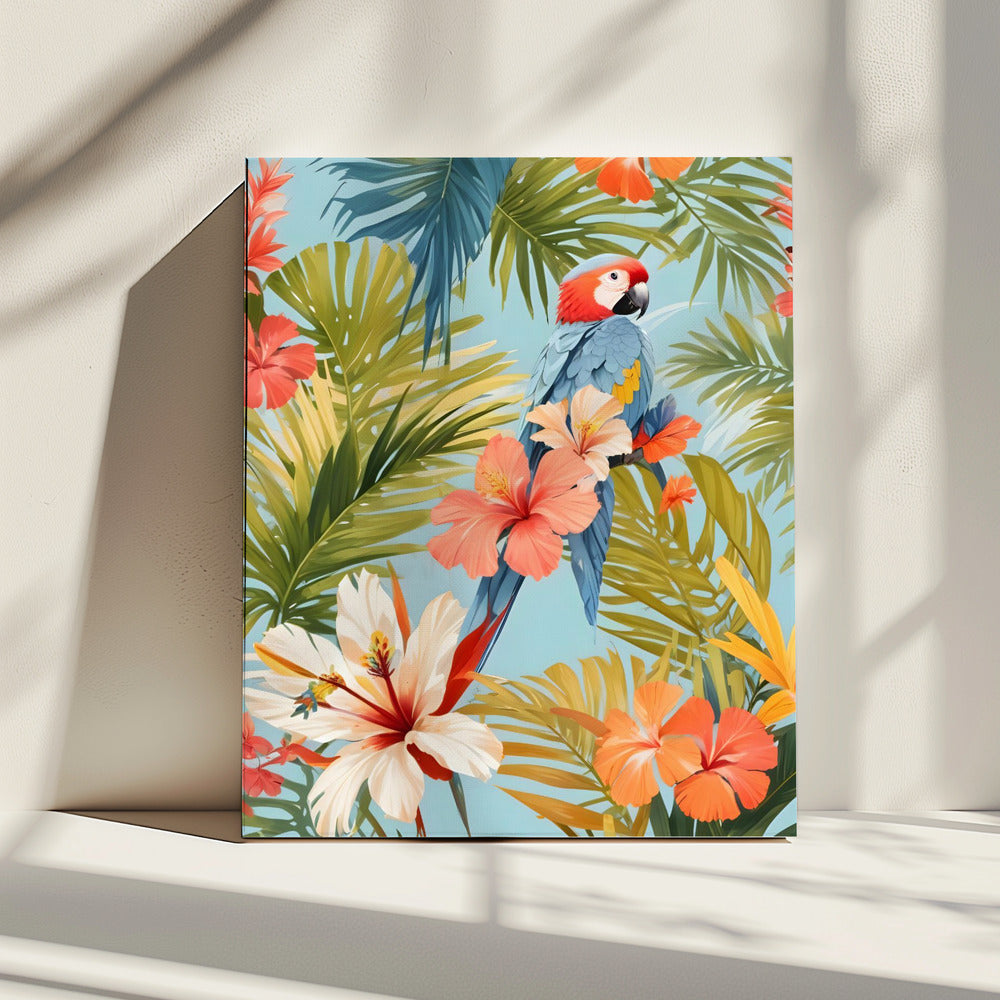 Macaw Tropical Solitude | Canvas