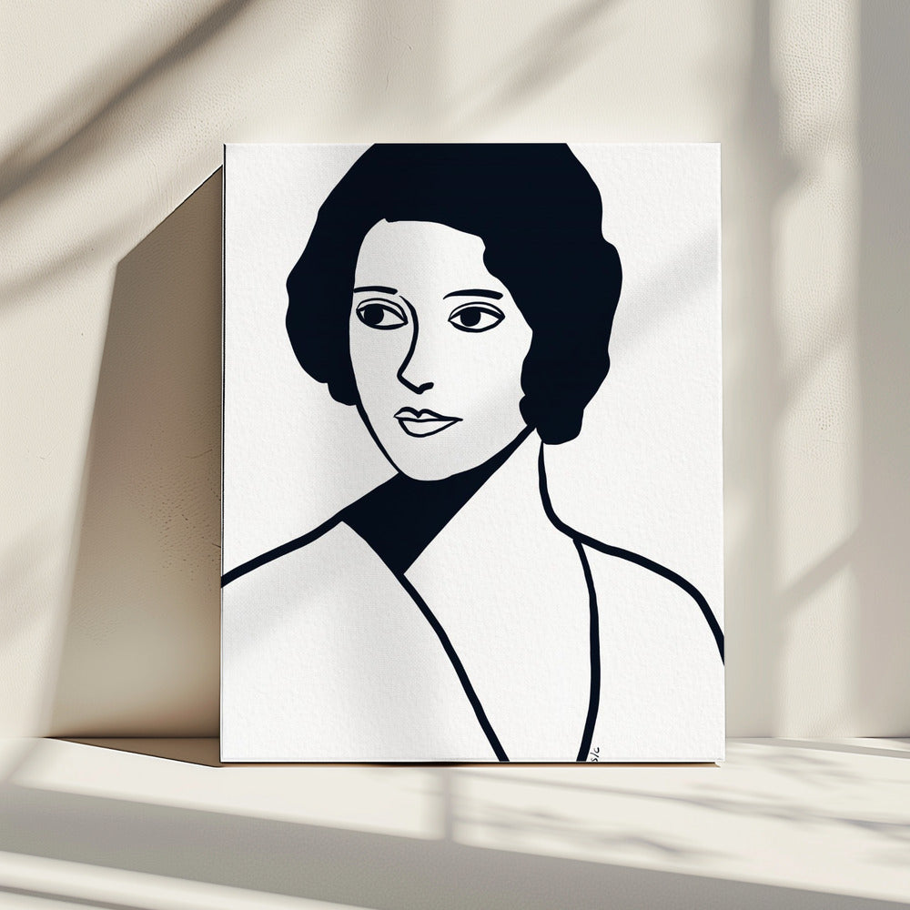 Vintage woman | Canvas