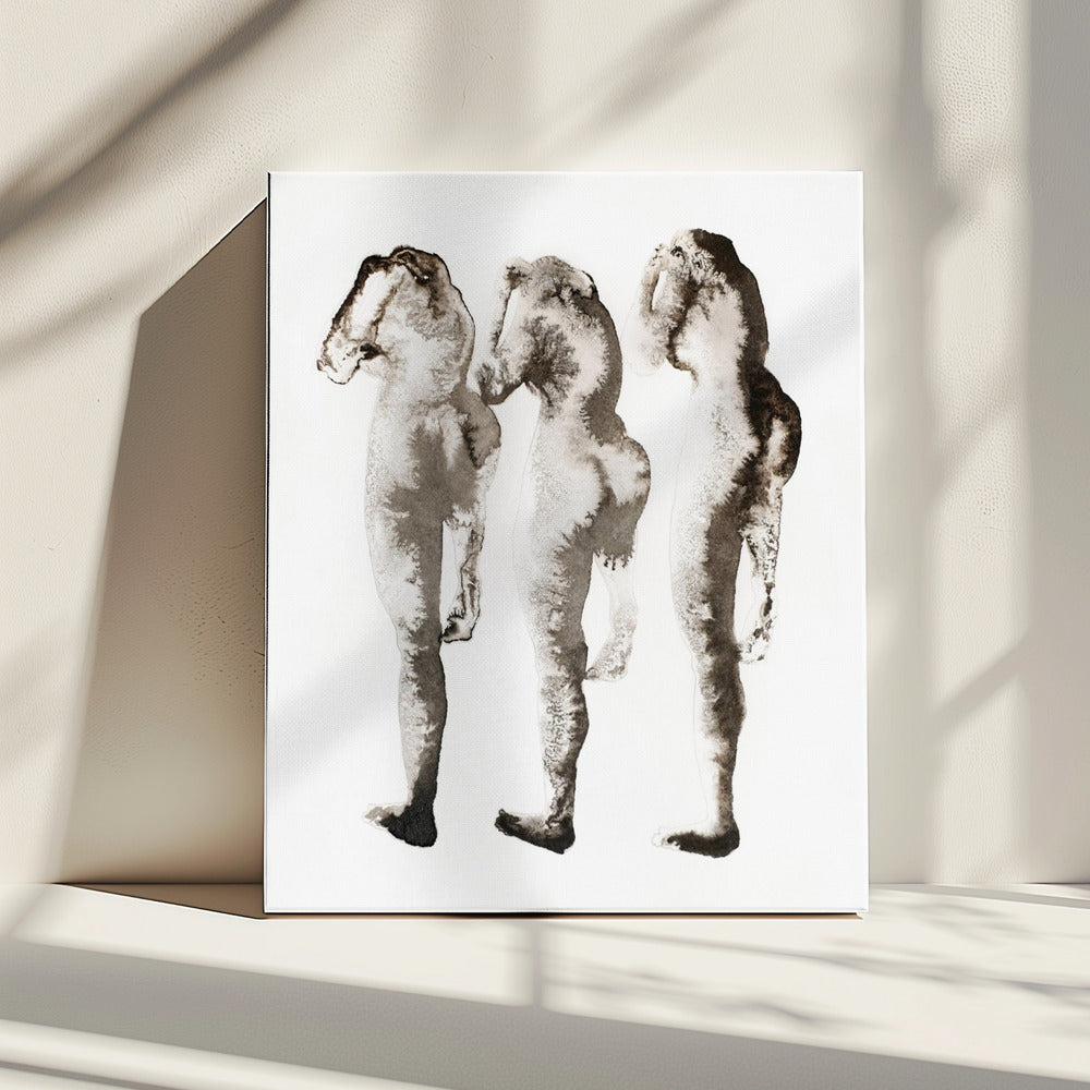 Figure Study 3x (nach Muybridge) | Canvas