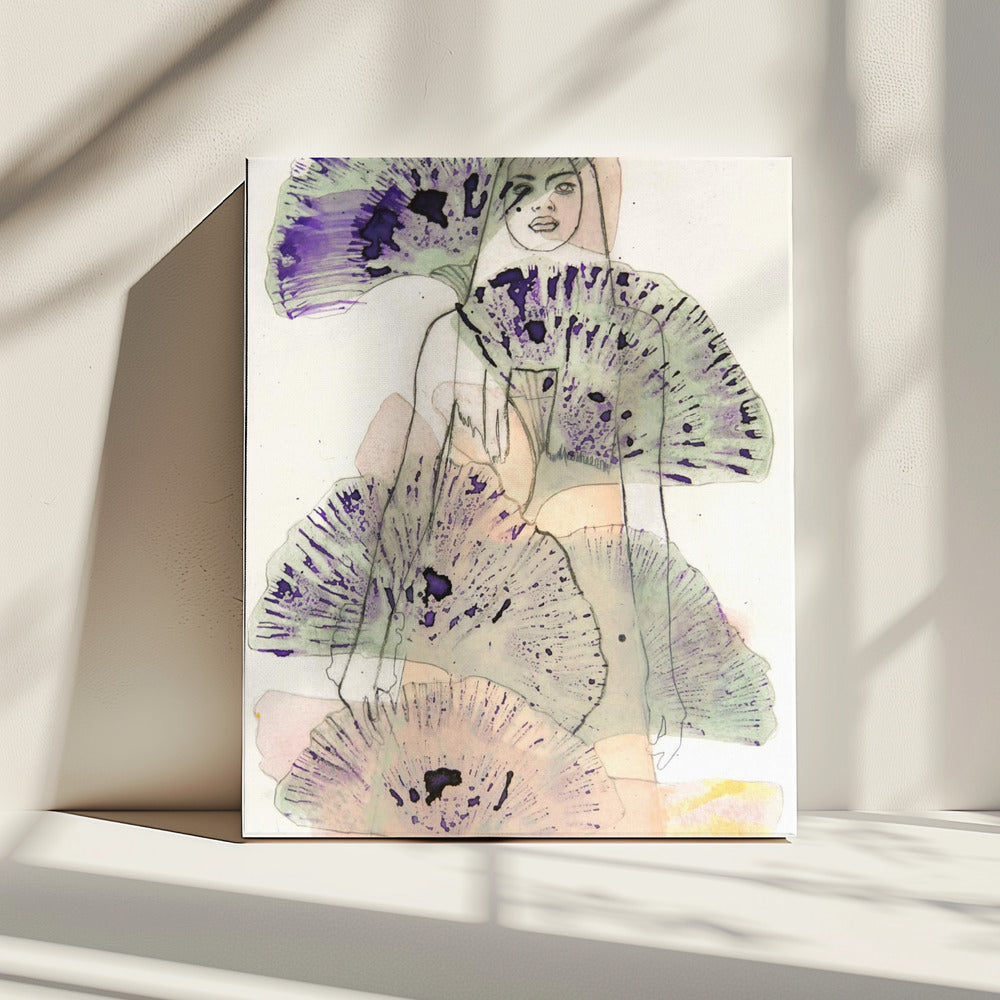 Ginko Leaves Etching | Canvas