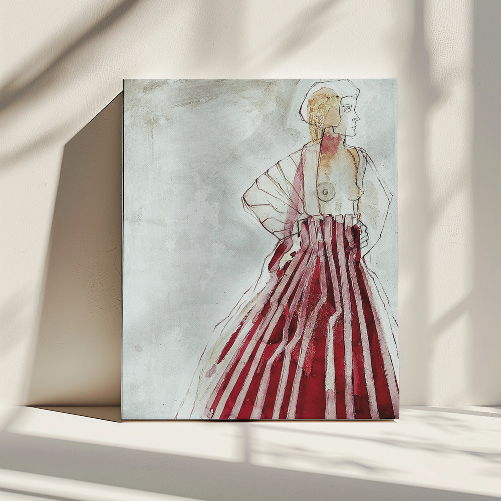 Woman in Red | Canvas
