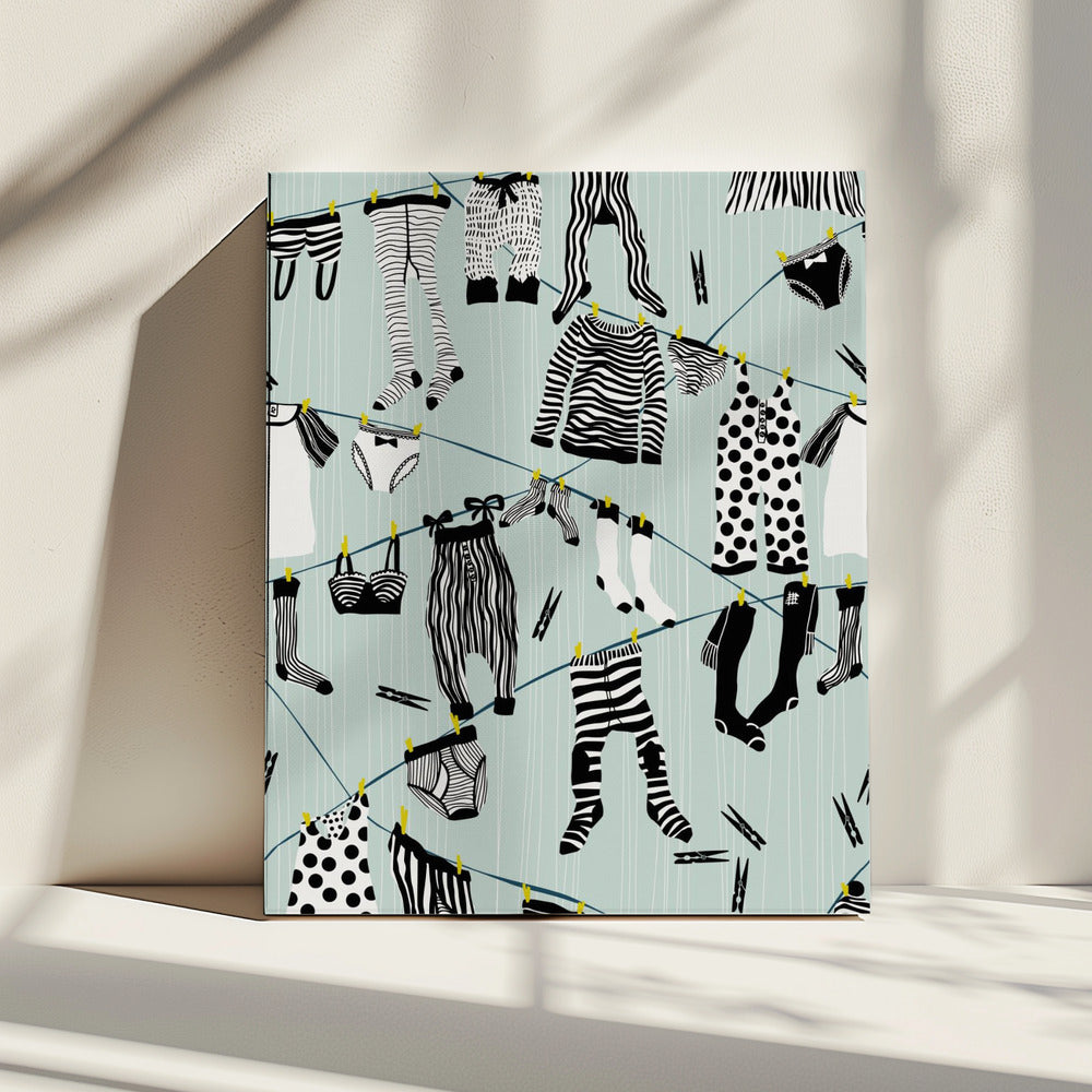 Hang out in laundry room pattern | Canvas