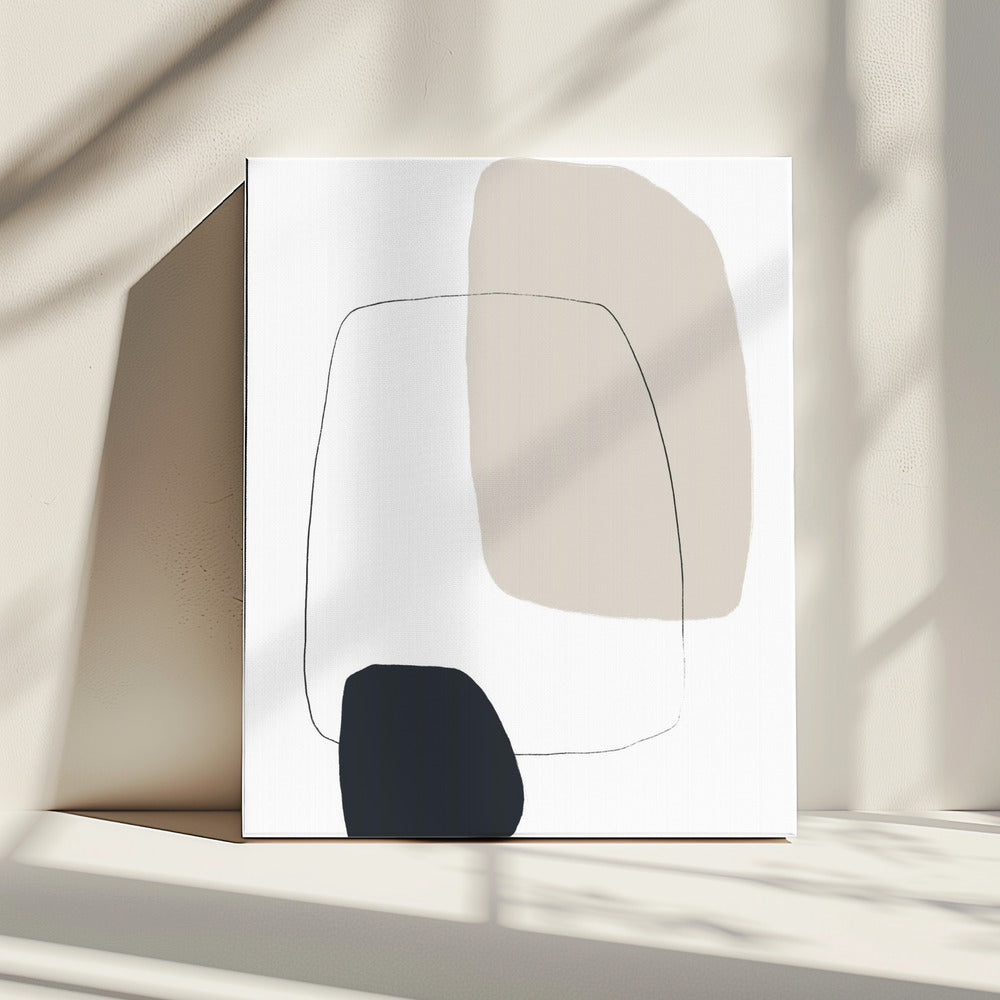 Organic Shapes In Neutral Tones | Canvas