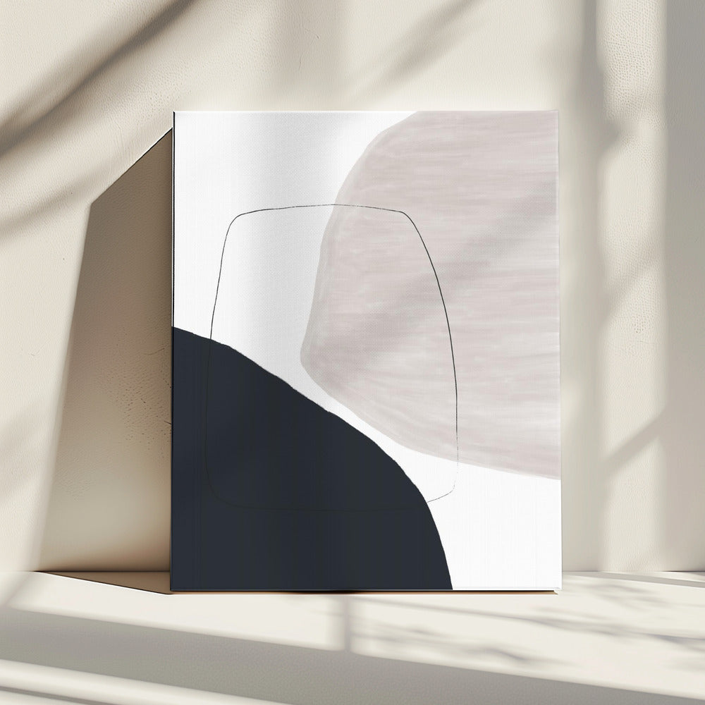 Abstract Artwork With Soft Beige And Brown Tones | Canvas