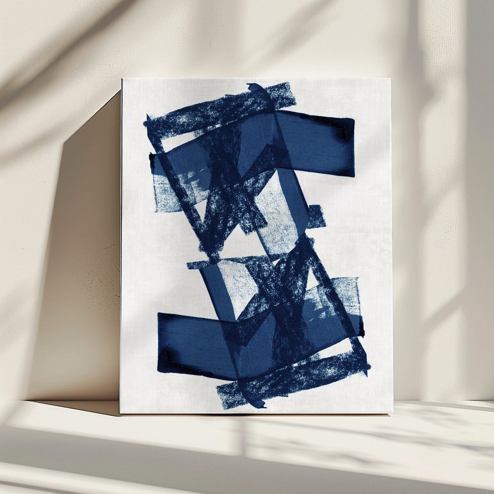 Abstract Blue Structure 3 | Canvas