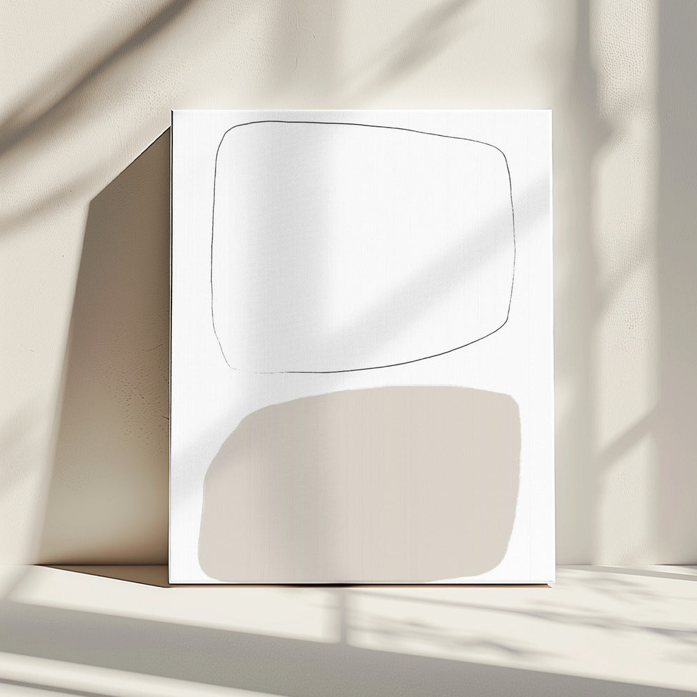 Two Soft Geometric Shapes | Canvas