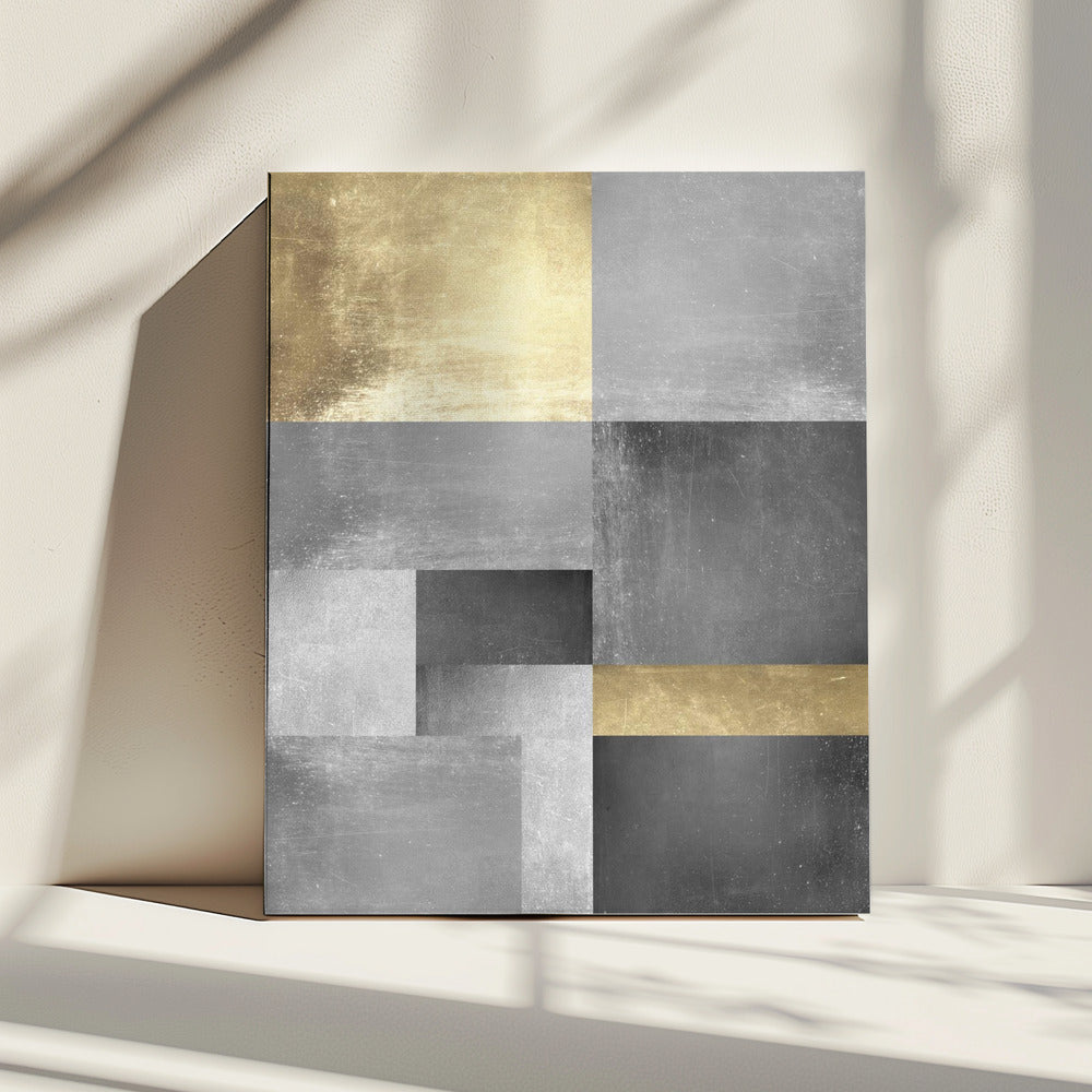 Gold and silver textures 5 | Canvas