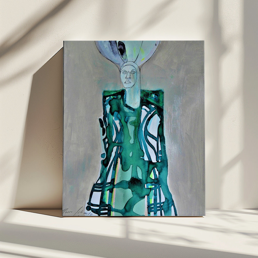 Tartan Woman | Canvas