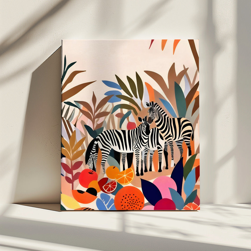 Three Zebras | Canvas
