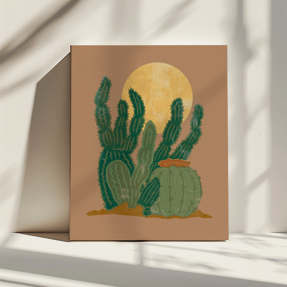 Modern Americana Cactus | Canvas
