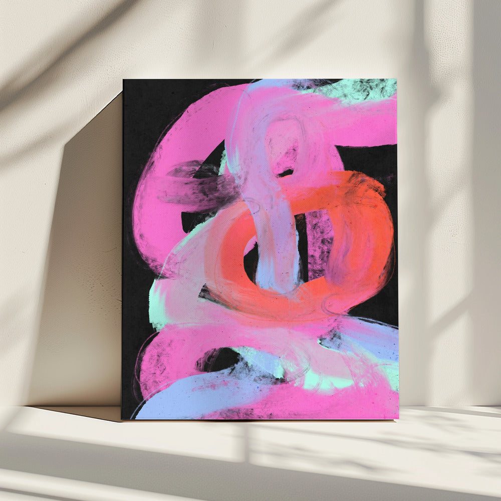 Neon Swirls | Canvas