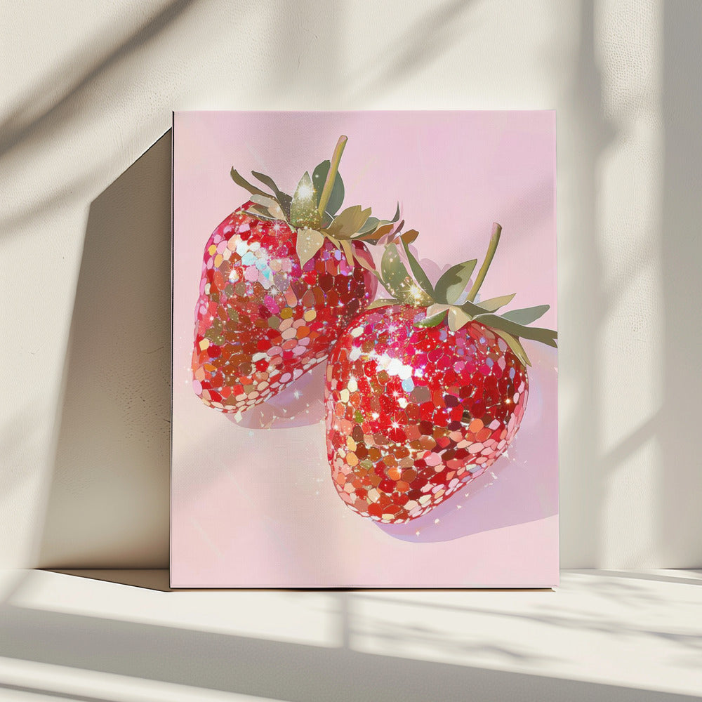 Sparkling Strawberries | Canvas