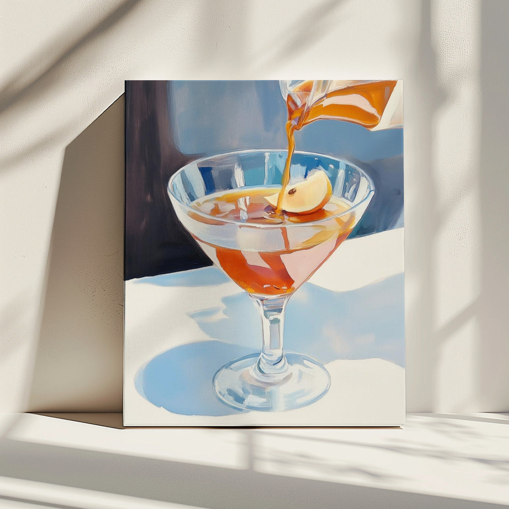 Pouring Lemon Tea into a Glass | Canvas