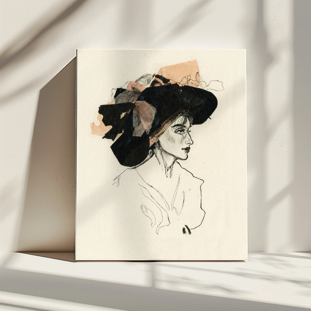 Woman In A Large Hat | Canvas