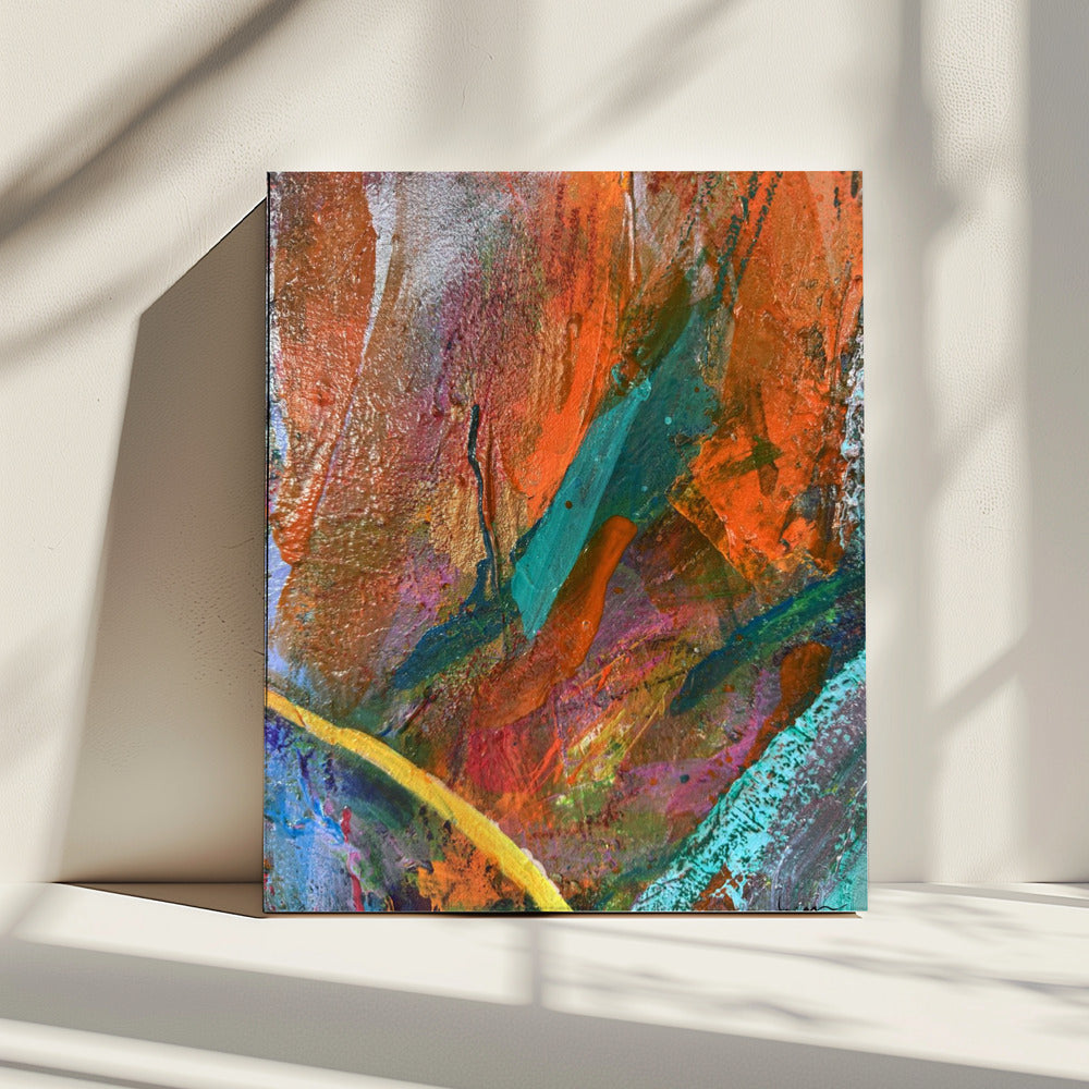 Vibrant expressionist orange | Canvas