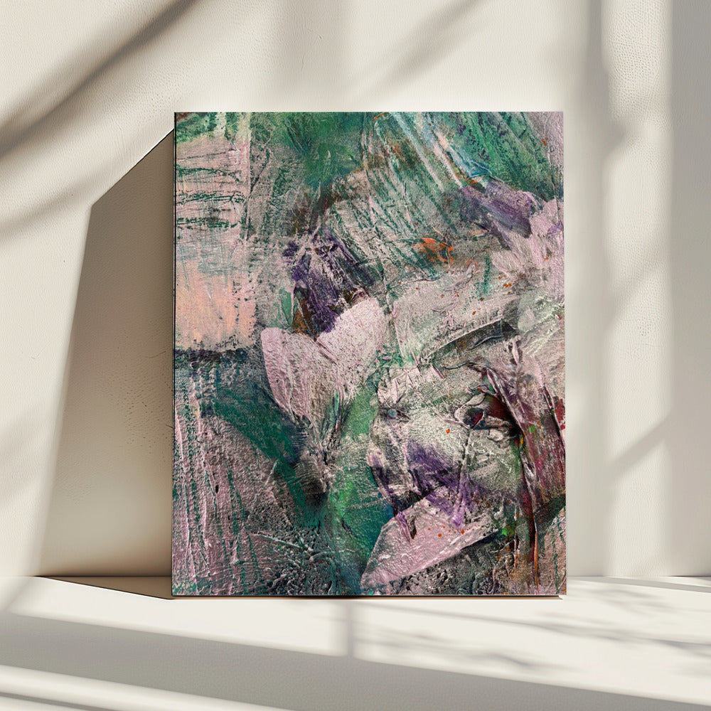 Textured Green Geode | Canvas