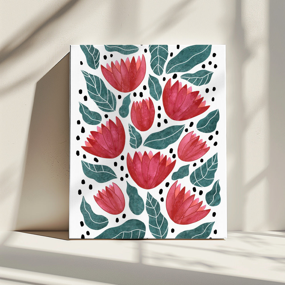 Red flowers II | Canvas