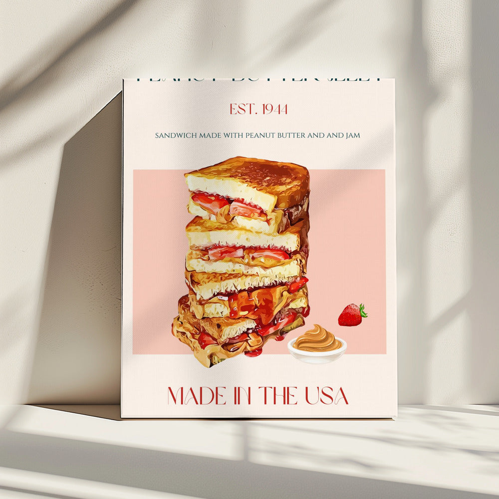Peanut Butter And Jelly Sandwich Stack | Canvas