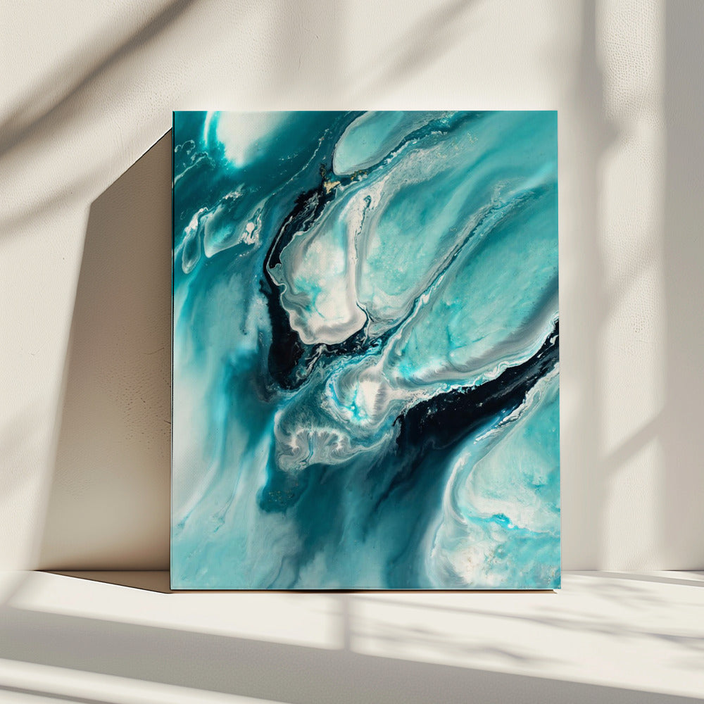 Ocean Teal Aqua Turquoise "Ocean Teal" | Canvas
