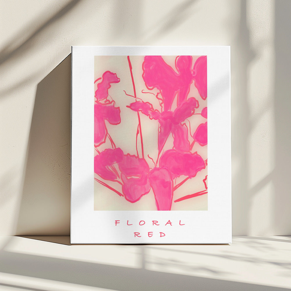 Floral Red | Canvas