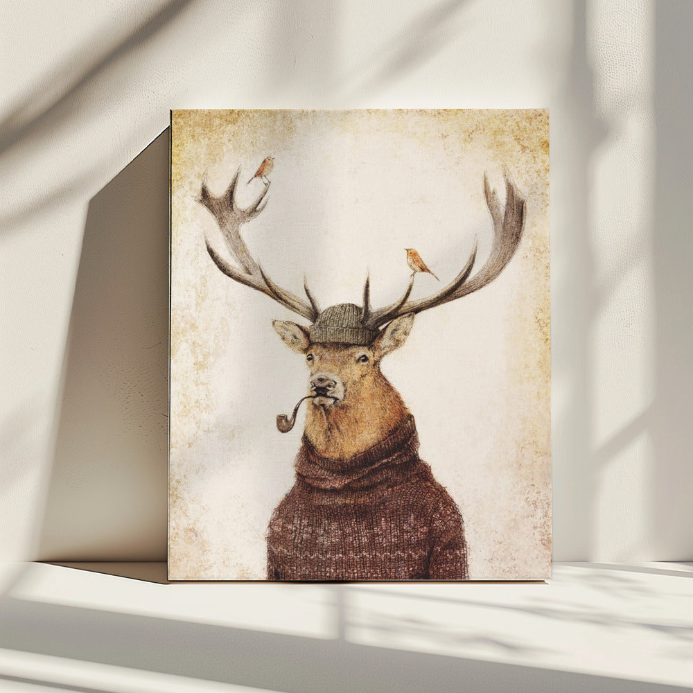 Winter Stag | Canvas