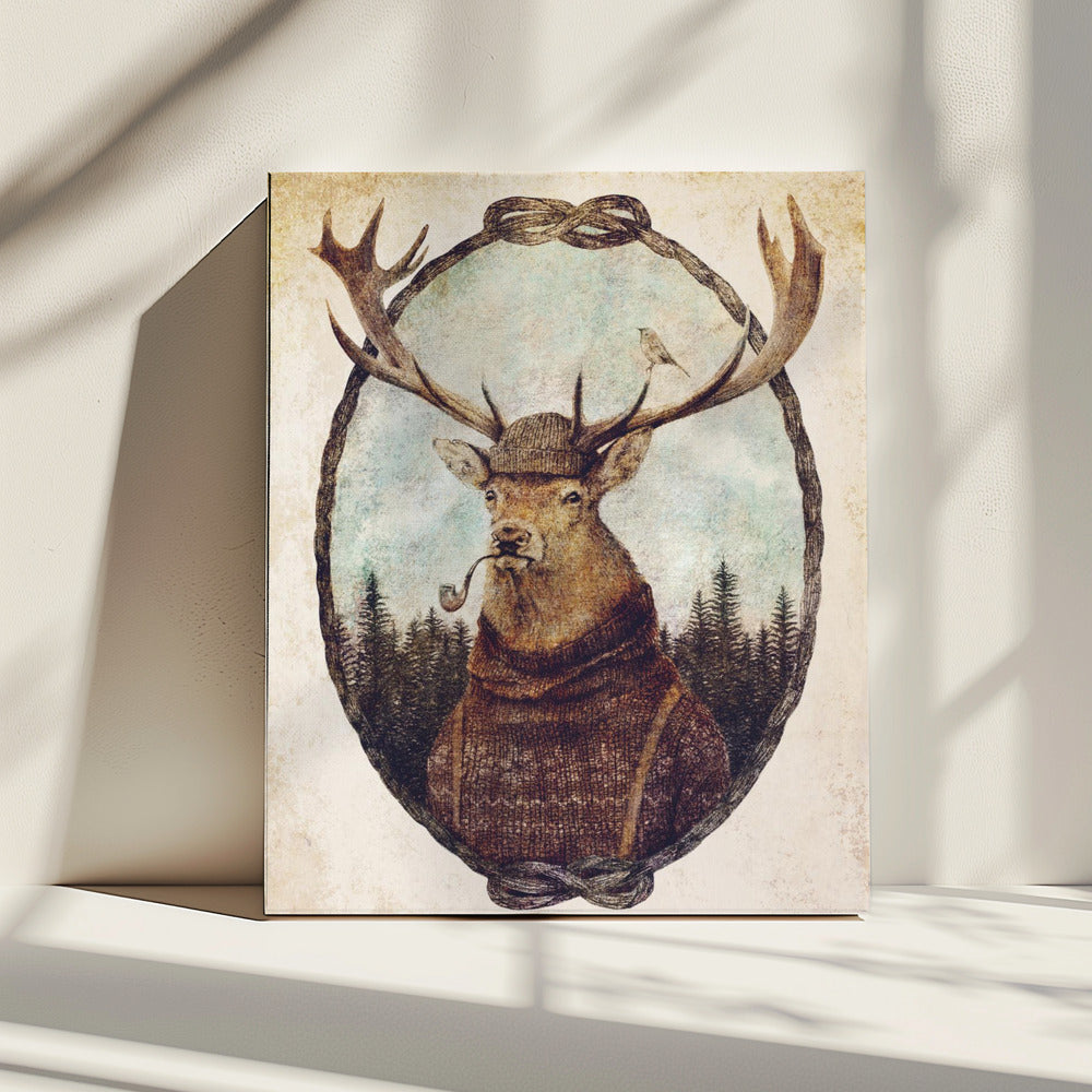 Deer Dressed In Cozy Attire | Canvas