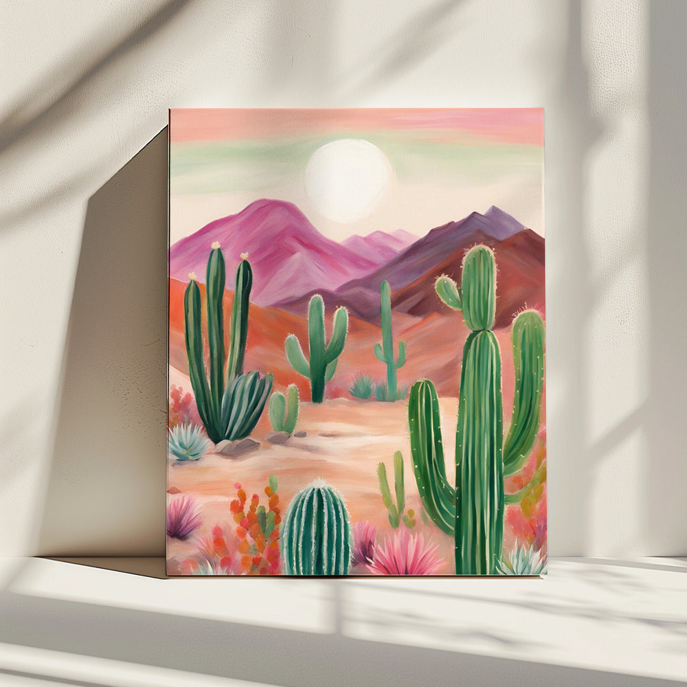 A Vibrant Desert Landscape | Canvas