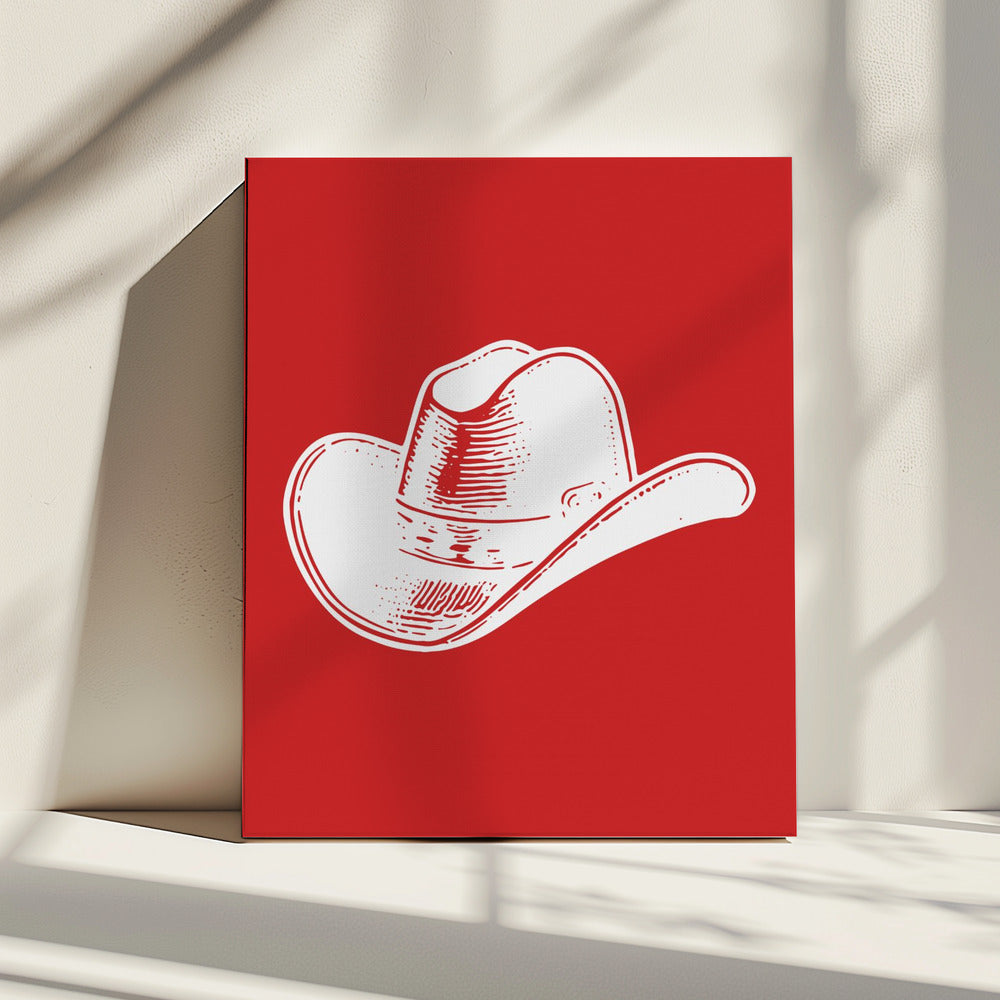 Red Cowboy Hat | Canvas