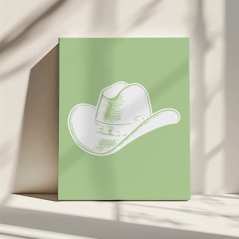 Sage Green Cowboy Hat | Canvas