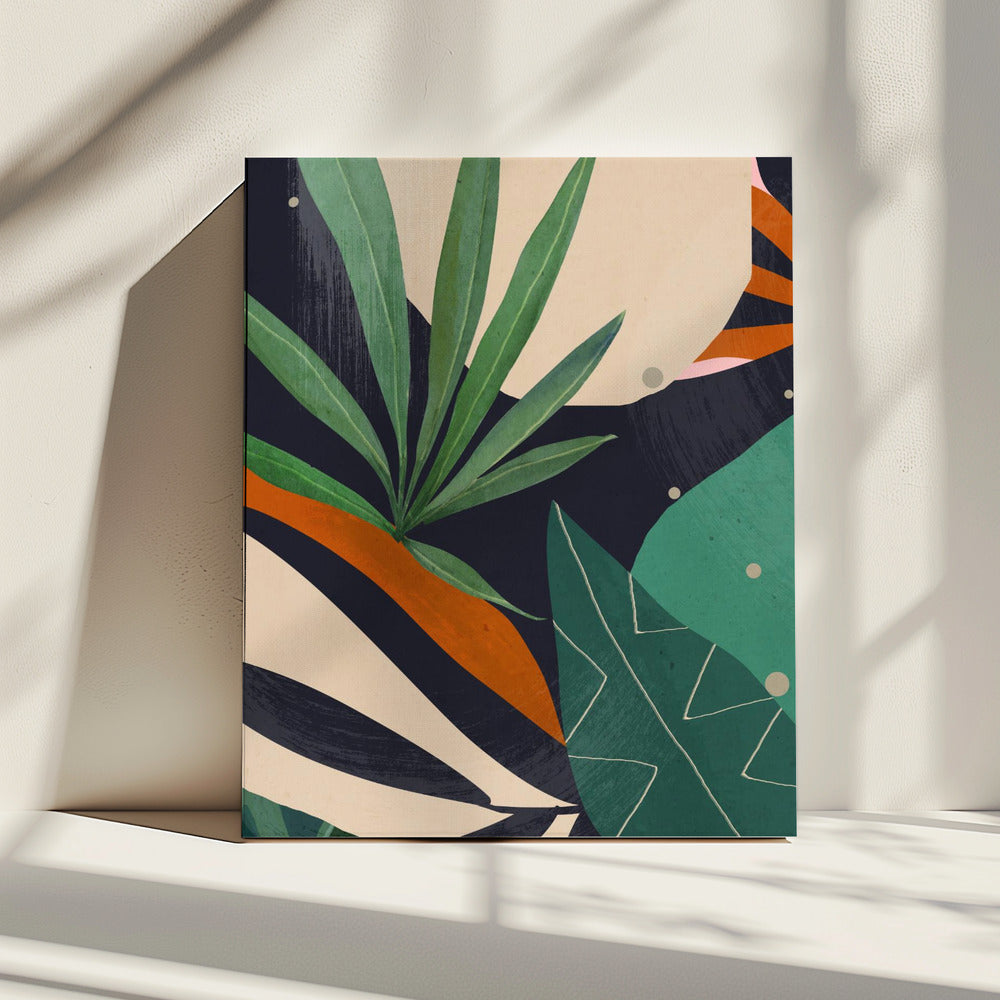 Abstract Art Tropical Leaves | Canvas