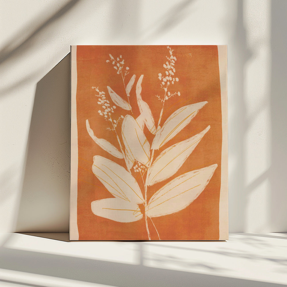 Colorful Minimal Plant | Canvas