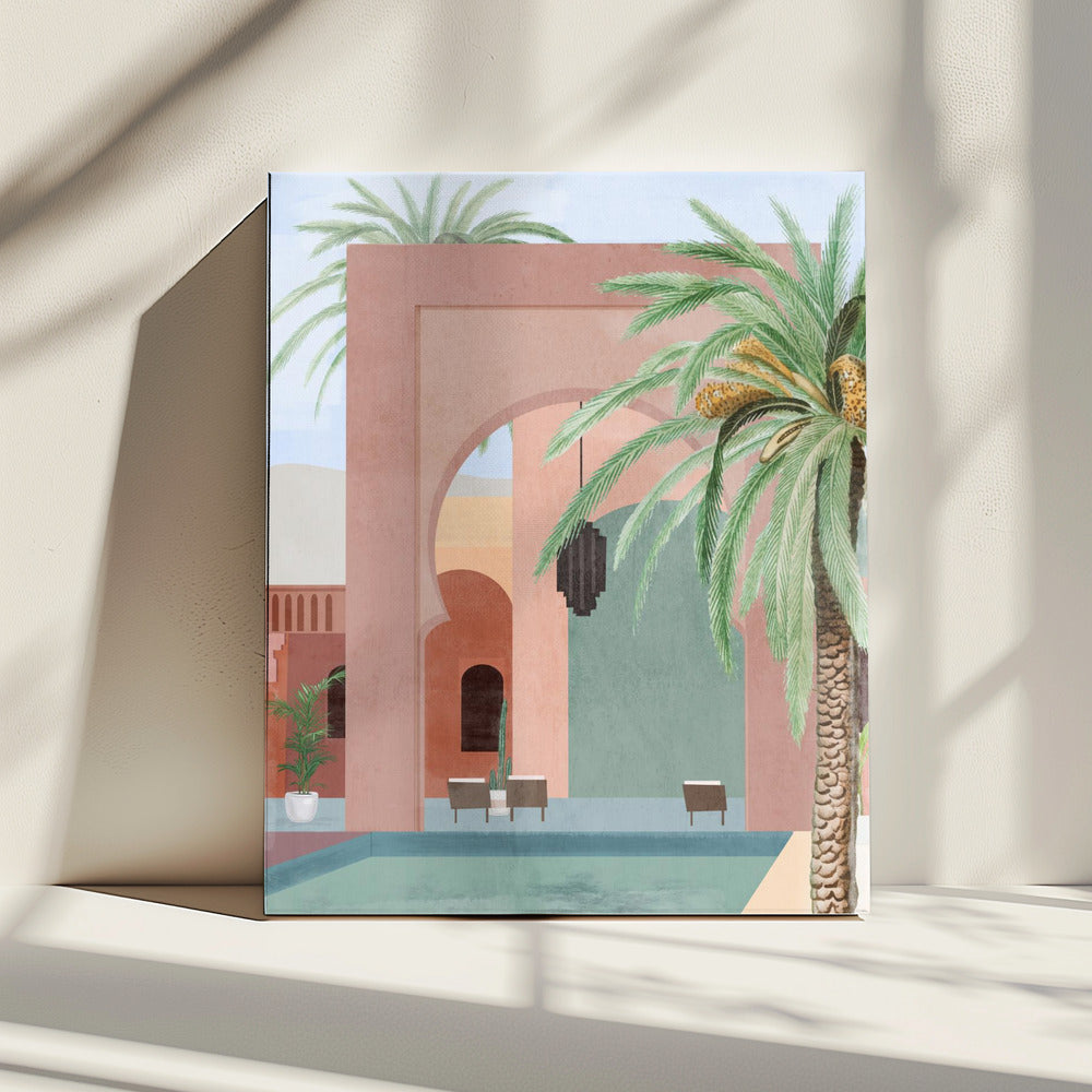 Moroccan Pool | Canvas