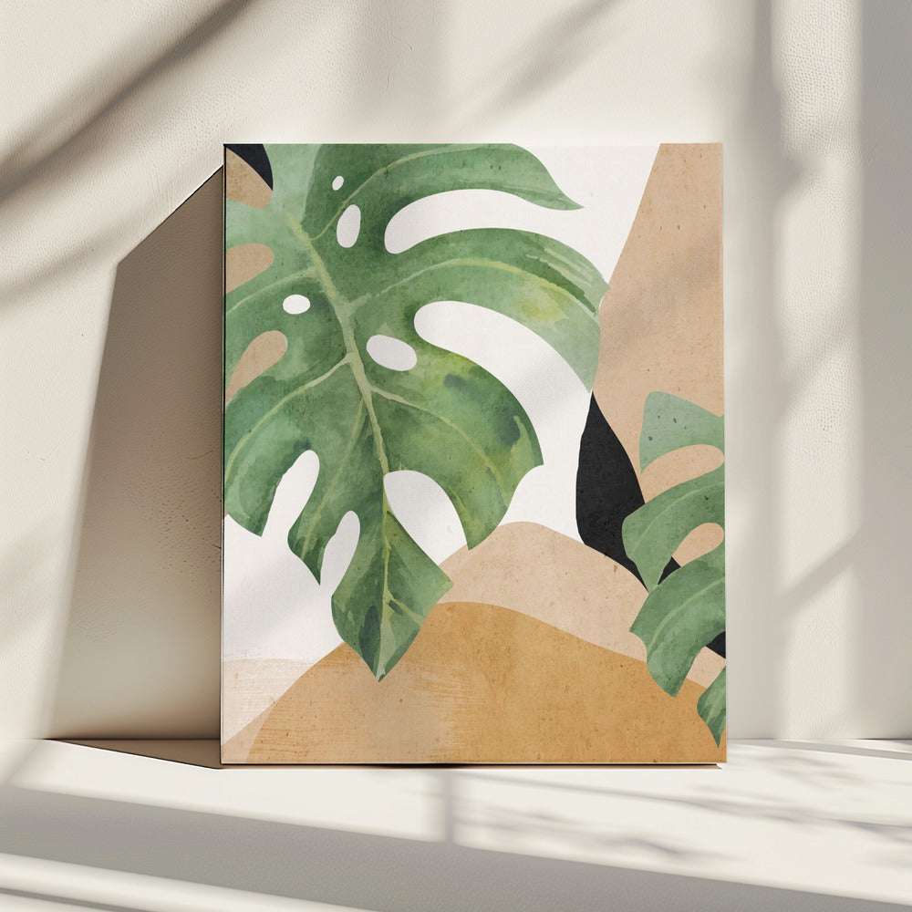 Abstract Art Tropical Leaves | Canvas