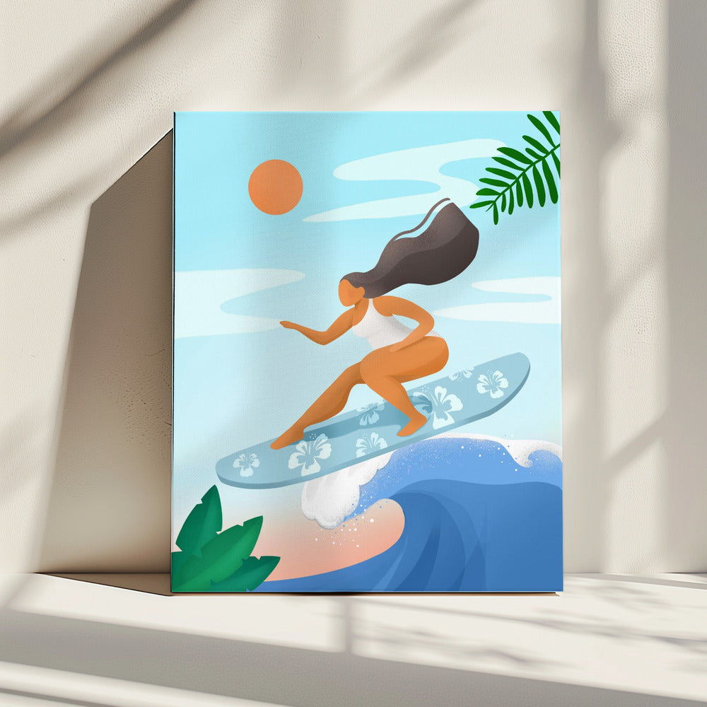 Surfing the Waves | Canvas