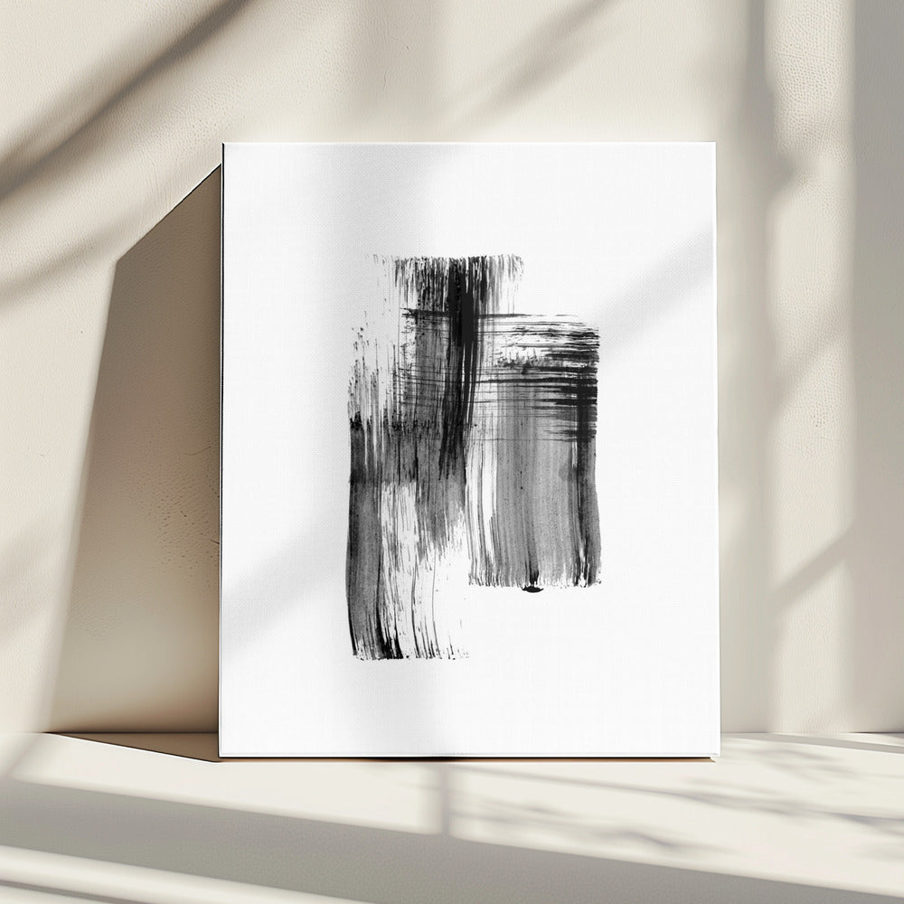 Ink %22black Ink Strokes No.01%22 | Canvas
