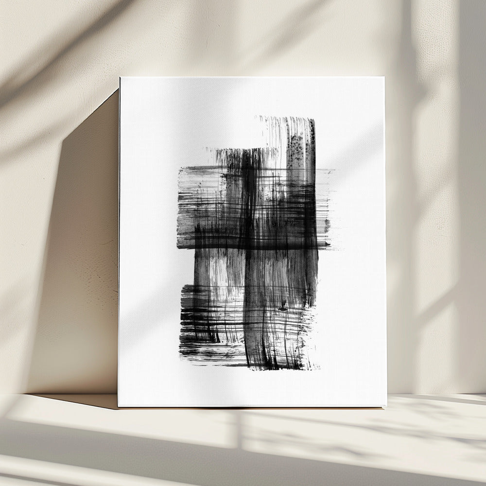 Ink %22black Ink Strokes No.03%22 | Canvas