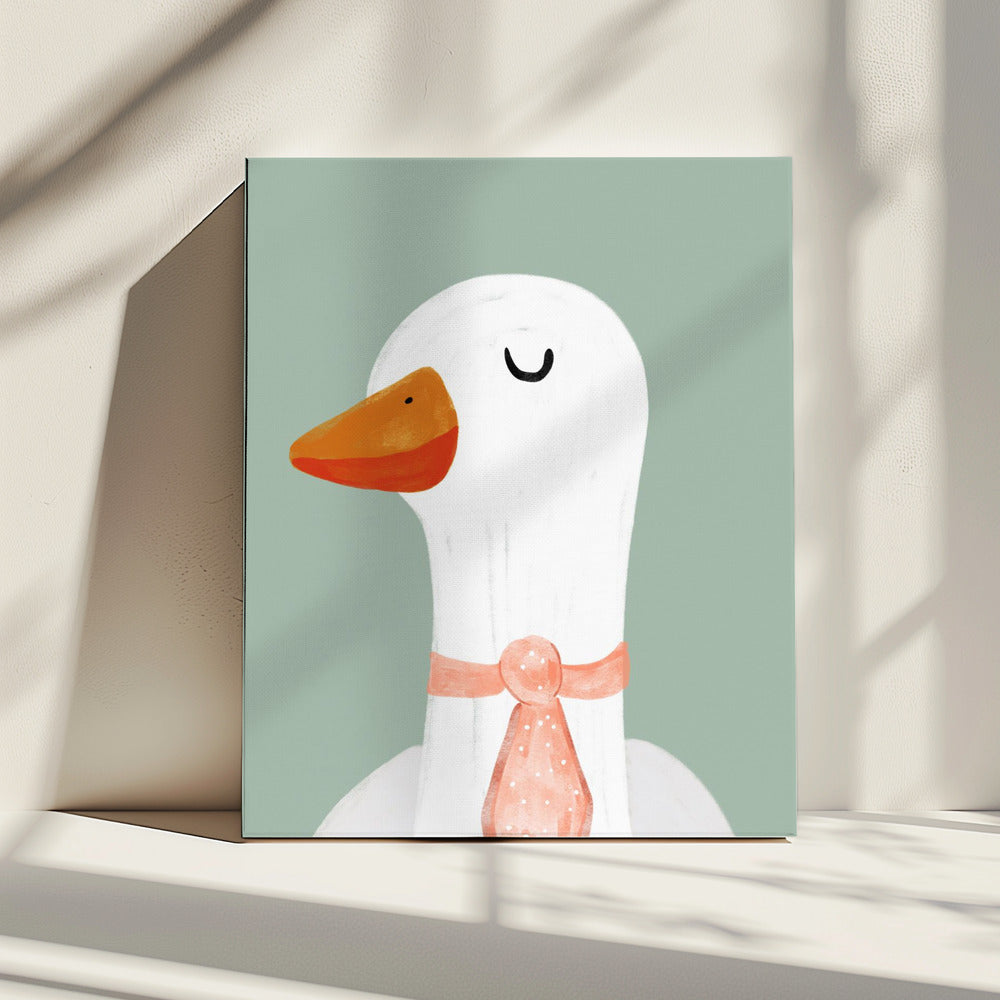 Goose in a Tie | Canvas
