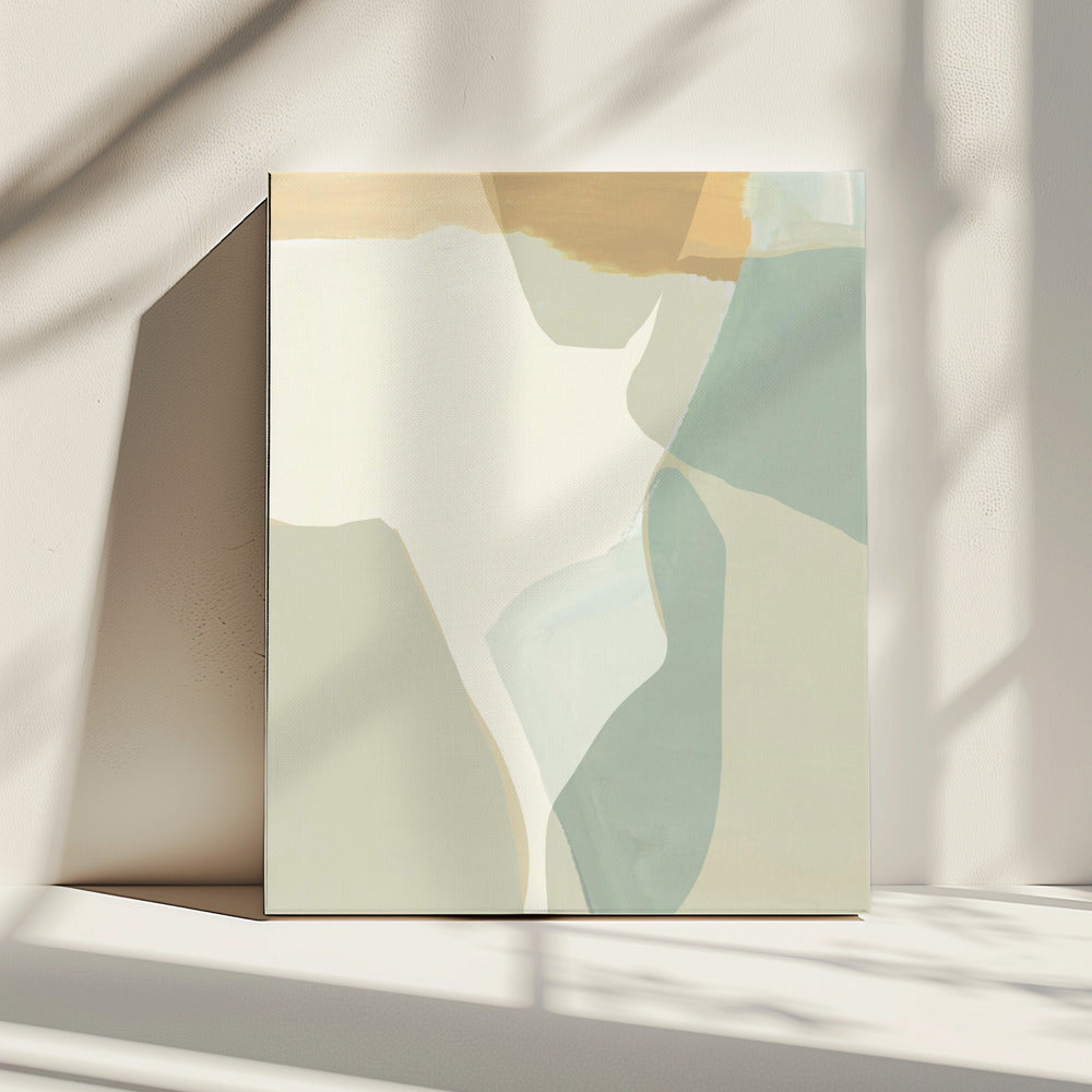 Abstract Shapes in Soft Neutral Tones | Canvas