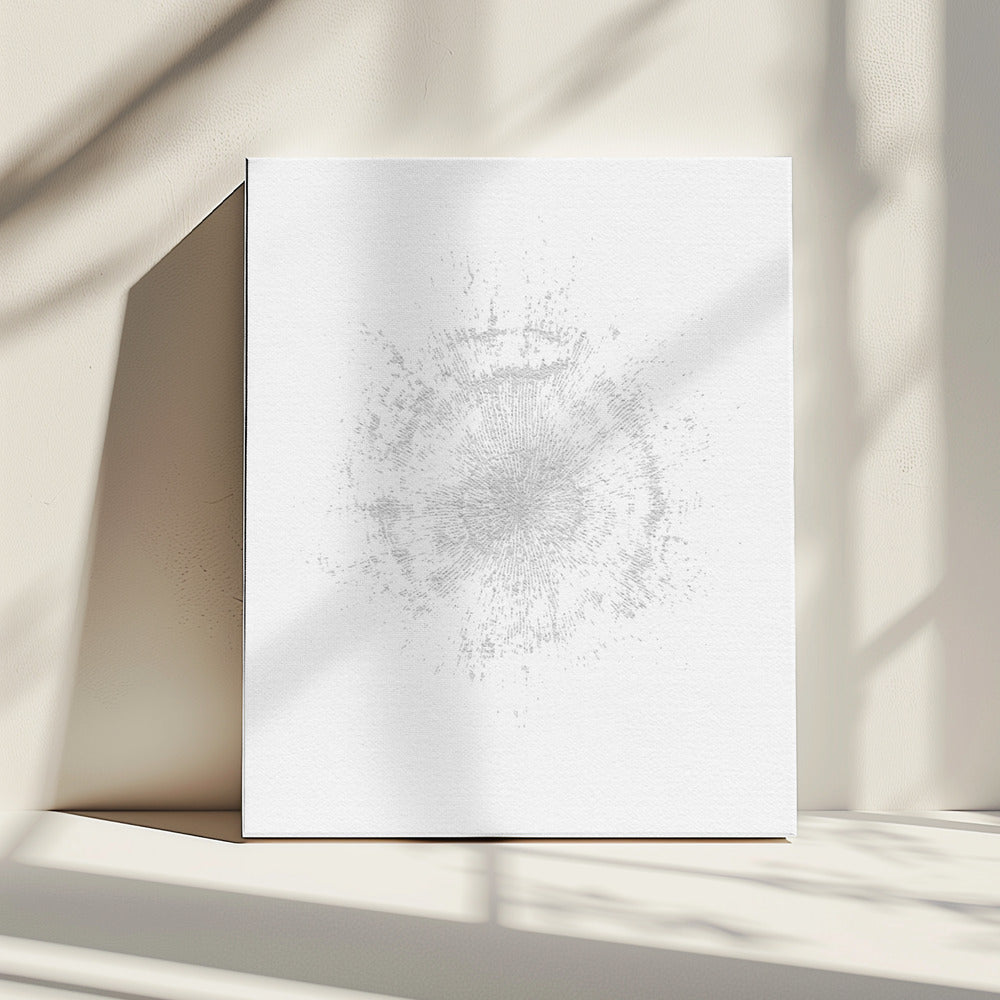 Circular Pattern On A White Canvas | Canvas