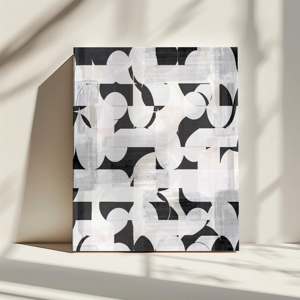 Geometric Shapes And Monochrome Tones | Canvas