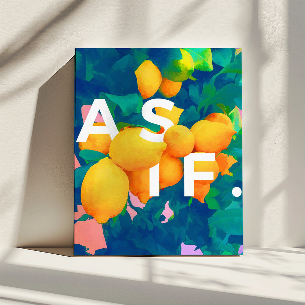 Bright Yellow Lemons | Canvas