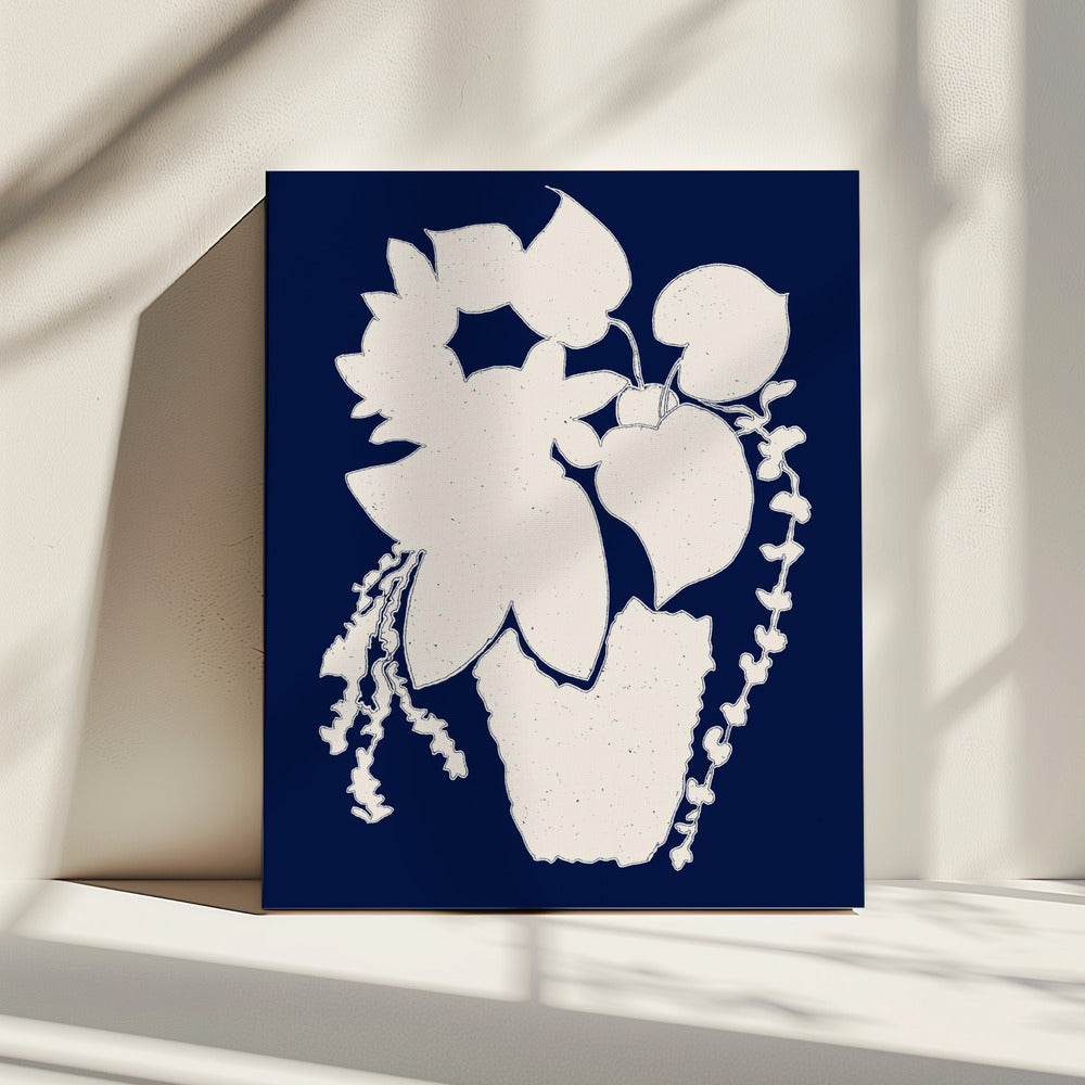Floral Silhouette of a Plant | Canvas